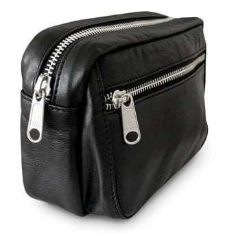 Picture of Black Leather Belt Pouch - [BX-LEATBAG]