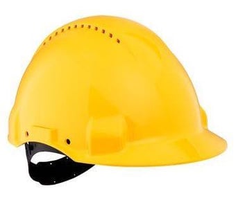 Picture of 3M - G3000 Yellow Safety Helmet - Pinlock - Ventilated - [3M-G3000CUV-GU]