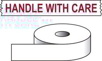 Picture of Spectrum Handle With Care - Printed Tape 50mm x 66m - SCXO-CI-P0350