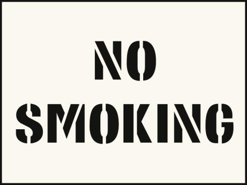 picture of No Smoking Stencil (300 x 400mm)  - SCXO-CI-9500R