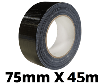 picture of Black Gaffa Cloth Tape - 75mm x 45M - [OS-70/001/040]