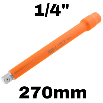 picture of Boddingtons Electrical Insulated 1/4" Square Drive Extension Bar - 270mm - [BD-133627]