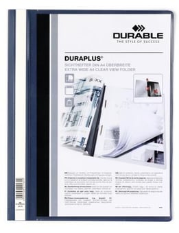 Picture of Durable - DURAPLUS Presentation Folder - Dark Blue - Pack of 25 - [DL-257907]