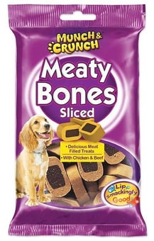 picture of Munch & Crunch Sliced Meaty Dog Bone 140g - [PD-MC0123A]