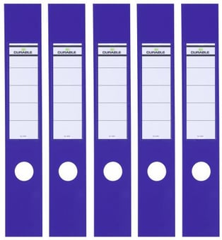 Picture of Durable - ORDOFIX 60 MM Self-adhesive Spine Labels For Lever Arch Files 70mmW - Blue - 390 x 60 mm - Pack of 100 Labels - [DL-809006]