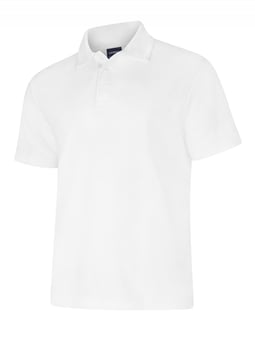 picture of Uneek White Deluxe Poloshirt - UN-UC108-WHT