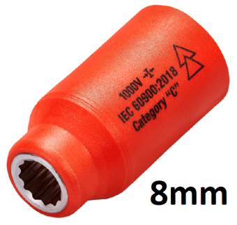 picture of ITL - 1/2" Insulated Drive Socket - 8mm - [IT-01330]