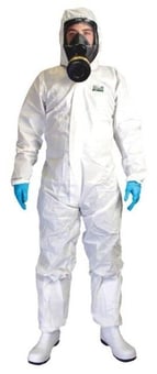 picture of Chemsplash - EKA55 White Coverall Type 5/6 - Microporous Laminated - BG-2511