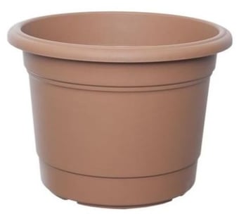 picture of Whitefurze 50cm Round Milano Planter - Terracotta - [WHF-G01R503]
