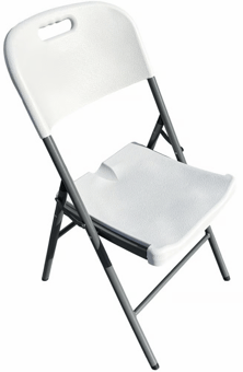 Picture of Premium White Plastic Folding Chair with Steel Frame & Plastic Seat - Box Deal of 4 - [IH-SHU-E-FC-01] - (MP)
