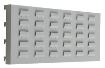 Picture of QMP Louvre Back Panel 600mm - To Suit 1200mm Workbench - Light Grey - [QM-BPLOV600LXXX]