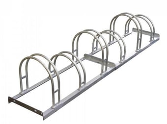 picture of TRAFFIC-LINE Hi-Hoop Cycle Stands - 6 Cycle Capacity - 2,100mm L - [MV-169.15.566]