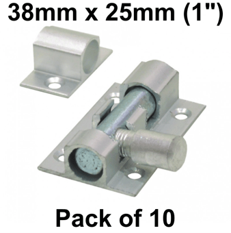 picture of SAA Straight Barrel Bolt - 38mm (1 1/2") x 25mm (1") - Pack of 10 - [CI-DB48L]