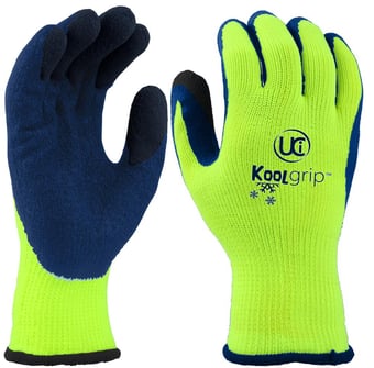 picture of KOOLgrip Hi Vis Yellow Gloves - UC-KOOLGRIP-YE