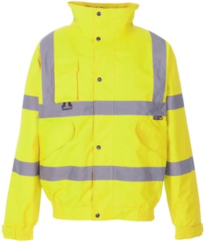 Picture of Supertouch Breathable Yellow Hi-Vis Jacket Bomber Jacket - ST-37B41