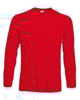 picture of Fruit Of The Loom Long Sleeve Valueweight T-Shirt - Red - BT-61038-RED
