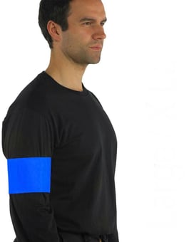 Picture of Yoko Waterproof Blue Arm Band Large/X Large 10 x 55cm - Single - [YO-HVW066-BLUE-L/XL]