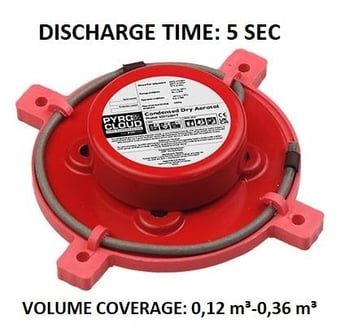 picture of Firechief - PyroCloud SSS12001T Condensed Dry Aerosol - Built-in Thermocord - T Model - [HS-141-1000] - (LP)