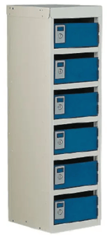 picture of Slingsby Post Box Lockers - 240mm High - Blue - 6 Boxes - [SLB-307635] - (LP)