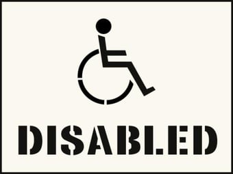 Picture of Disabled Stencil (400 x 600mm)  - SCXO-CI-9528J