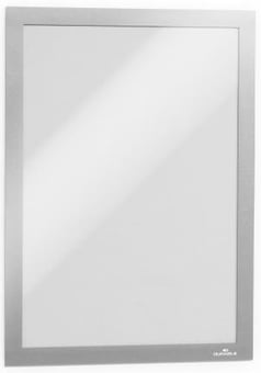 Picture of Durable Self-adhesive Infoframe DURAFRAME Silver A4 - 236 x 323mm - Pack of 2 - [DL-487223]