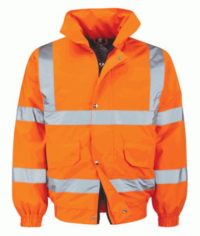 picture of Black Knight Balan Waterproof Bomber Jacket - Hi Vis Orange - OB-BALAN
