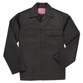 picture of Portwest - Bizweld Flame Resistant Black Jacket - PW-BIZ2BKR - (PS)