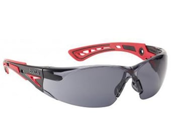 picture of Bolle RUSH+ Smoke PC Safety Spectacles Anti-scratch And Anti-fog PLATINIUM Coating - [BO-RUSHPPSF]