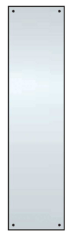 picture of Finger Plate Satin Anodised Aluminium - 75mm x 300mm - [CI-FP01L]
