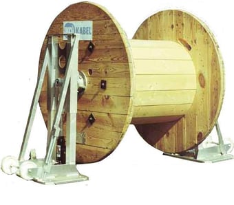 Picture of Clydesdale - Aluminium Drumstands - Safety Load Limit 4000kg - Max Drum Dia. 2.0m - [CD-CLY-640-4000A]