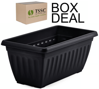 picture of Whitefurze 40cm Athens Window Box - Black - Box Deal of 10 - [IH-WHFG070265]