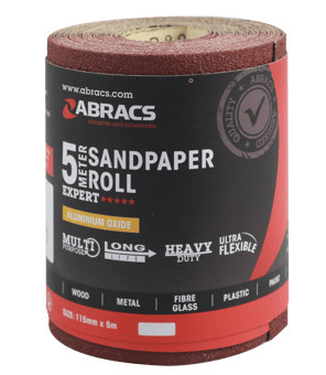 Picture of Abracs General Purpose Sandpaper Roll - 115mm x 5m - 120g - [ABR-ABS11505120]