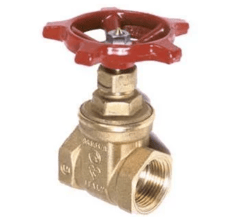 Picture of Gate Valve - 19mm - Brass Body with Red Handle - [HS-BGV19] - (HP)