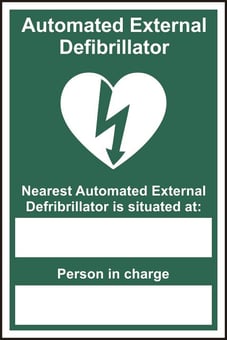 Picture of Spectrum Automated External Defibrillator Nearest - RPVC 200 x 300mm - SCXO-CI-14651