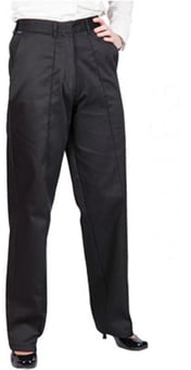 Picture of Portwest - LW97 Ladies Elasticated Trousers - Black - Tall Leg - PW-LW97T-BLK