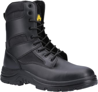 picture of Amblers FS009C Water Resistant Hi-Leg Lace Up Black Safety Boots S3 SRC - FS-20623-32676