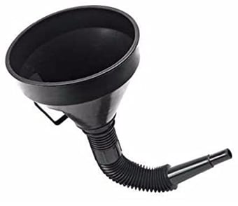 Picture of Plastic Black Funnel With Extendable Flexible Spout - [JKT-HS3025] - (DISC-W)