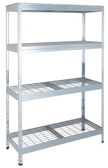 picture of BiGDUG 300kg Galvanised Wire Shelving - 1800h x 1200w x 450d mm - 4 Levels - [BDU-WR181244G]