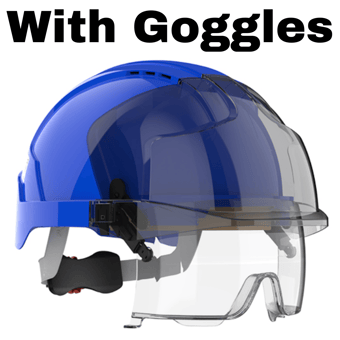 picture of JSP - The All New EVO VISTAlens Blue/Smoke Vented Safety Helmet - [JS-AMB170-007-F00]