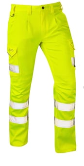 Picture of Kingford - Hi-Vis Yellow Stretch Poly/Cotton Cargo Trouser - Regular Leg - LE-CT04-Y-R