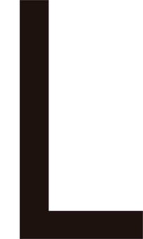 Picture of Spectrum 75mm Black Vinyl - Character ‘L’ - Pack of 10 - SCXO-CI-SVB02LL