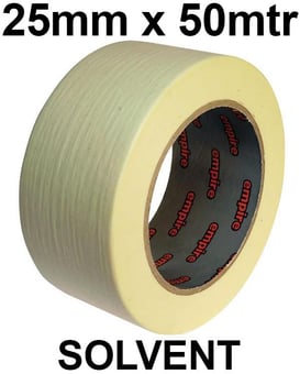 picture of Economy Solvent Masking Tape - 25mm x 50mtr - [EM-119925X50]