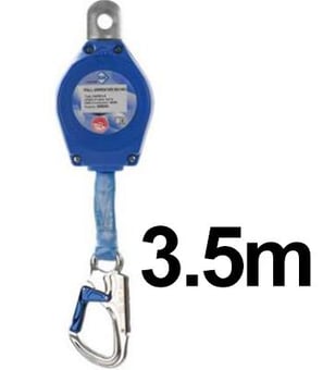 picture of Ikar - Fall Arrest Block With 3.5m Webbing Lifeline in an Plastic Housing - EN360:2002 - [IK-HWPB3.5]