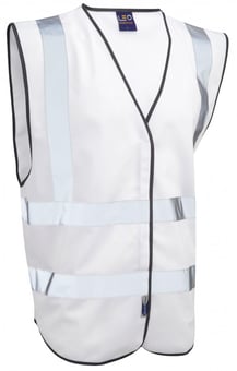 picture of Pilton - White Reflective Waistcoat - Non EN471 - LE-W05-WH