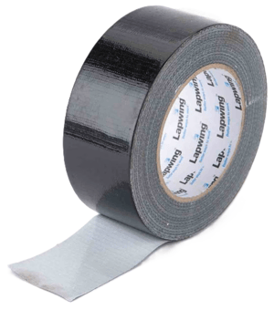 picture of Lapwing 74CT Cloth Duct Tape - Black - 50mm x 50m - [BRW-74CT50B] - (LP)