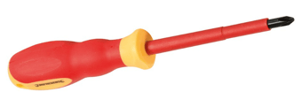 picture of Silverline VDE Soft-Grip Electricians Screwdriver Phillips PH1 x 80mm - [SI-899786] - (DISC-R)