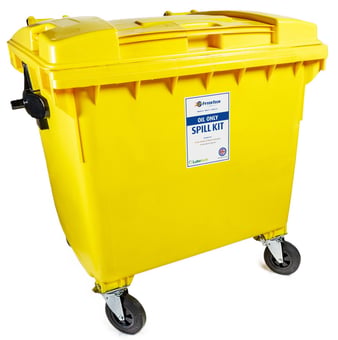 picture of FyterTech 1000L Oil Only Spill Kit - 4 Wheeled Bin - [DA-27-1100]