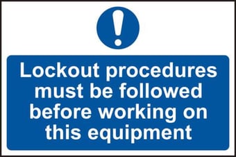 Picture of Spectrum Lockout Procedures Must Be Followed - RPVC 300 x 200mm - SCXO-CI-13893