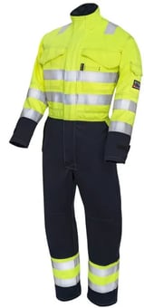Picture of ProGarm 6444 FR AS HV Navy/Yellow Coverall Tall Leg - [PG-6444-TL] - (LP)