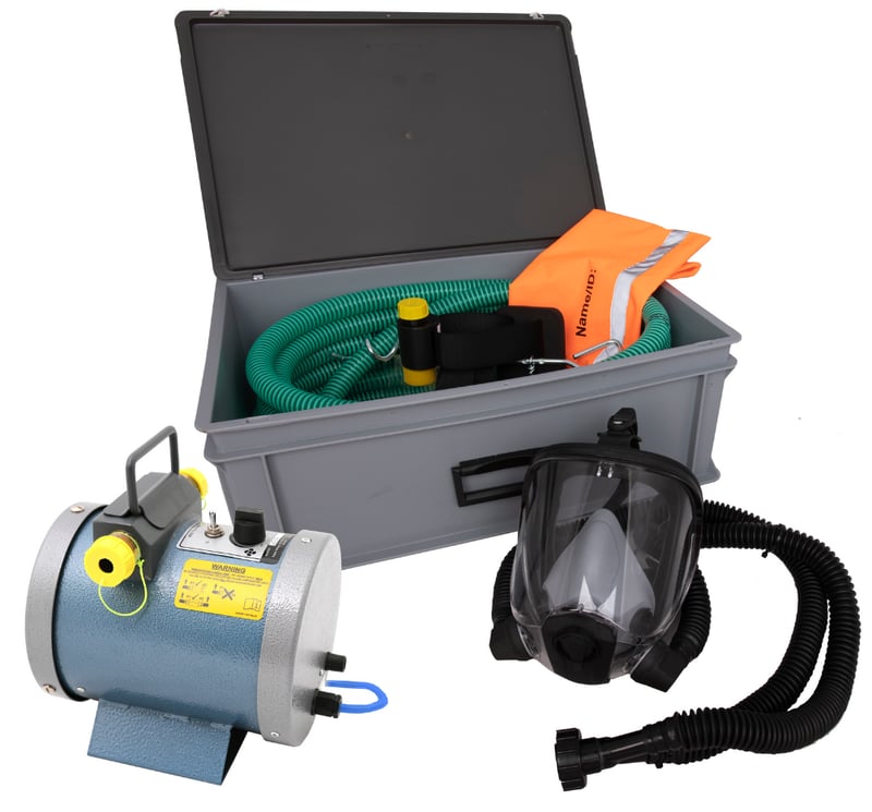 Nevis Powered Fresh Air Breathing Apparatus (FABA) System - EN138 EN136 Class 2 - [CE-R26/500] - (LP)
